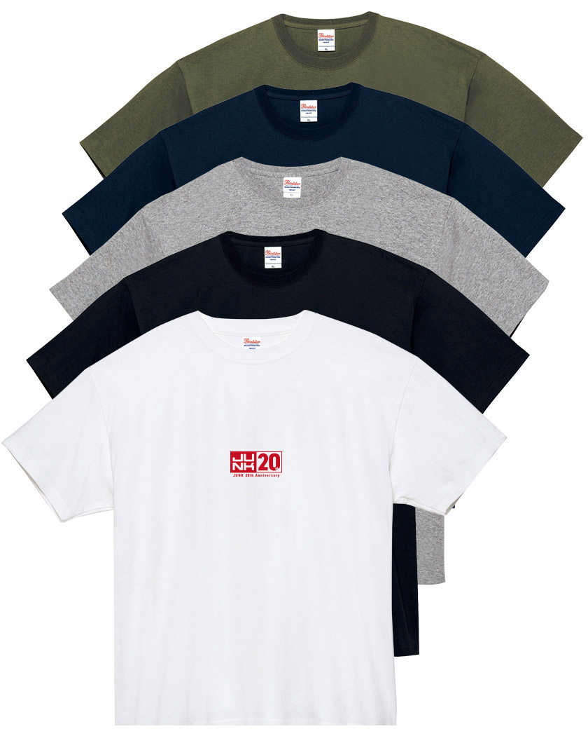 TBSラジオ JUNK 20周年記念グッズ JUNK20thロゴ7.4oz ヘヴィーTシャツ ...